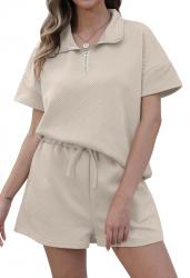 YUNDAI 2 Piece Sets for Women Causal Summer Short 