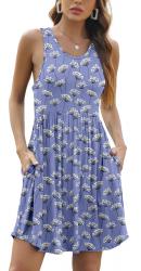 YUNDAI Dresses for Women Beach Sundress Casual Poc