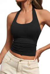 MAOECO Womens Tank Tops y Halter Neck